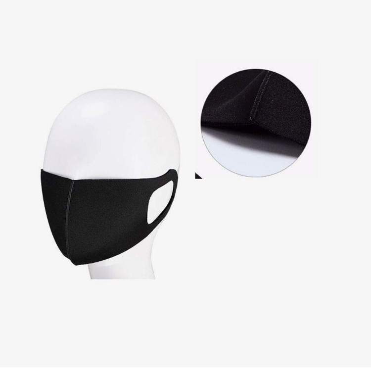 Polyurethane Sport pollution Protective Dust Fashion Breathable Reusable New Washable Black Dust-Proof Sponge Face Mask